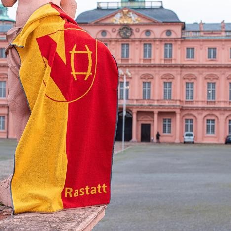 Handtuch Stadt Rastatt. In der Touristinformation am Schloss erhältlich