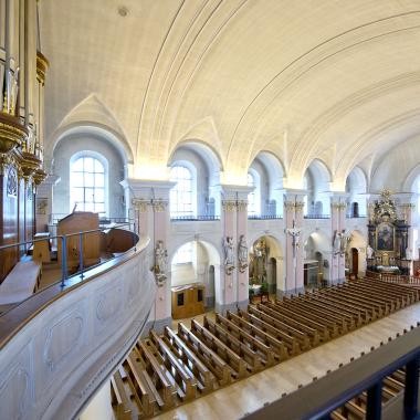 Innenanasicht Stadtkirche St. Alexander in Rastatt