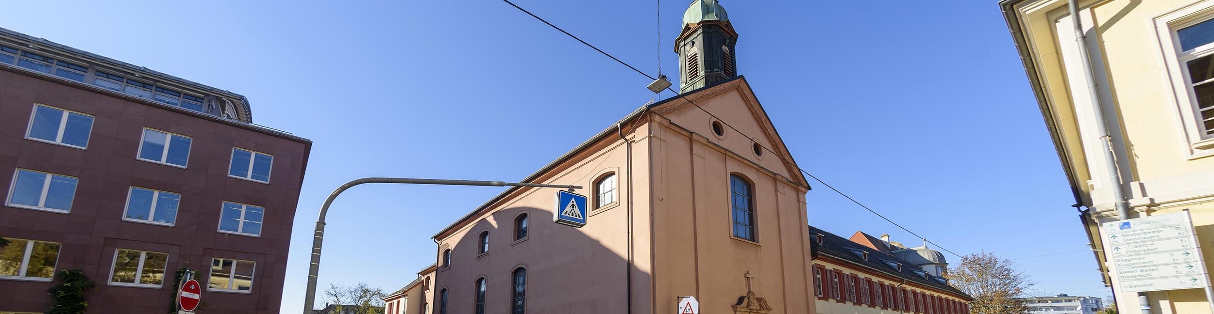 Evangelische Stadtkirche in Rastatt.