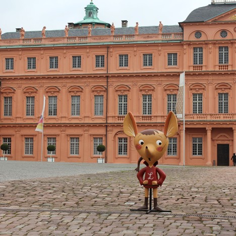 Ludwig le rat des villes près du château de Rastatt
