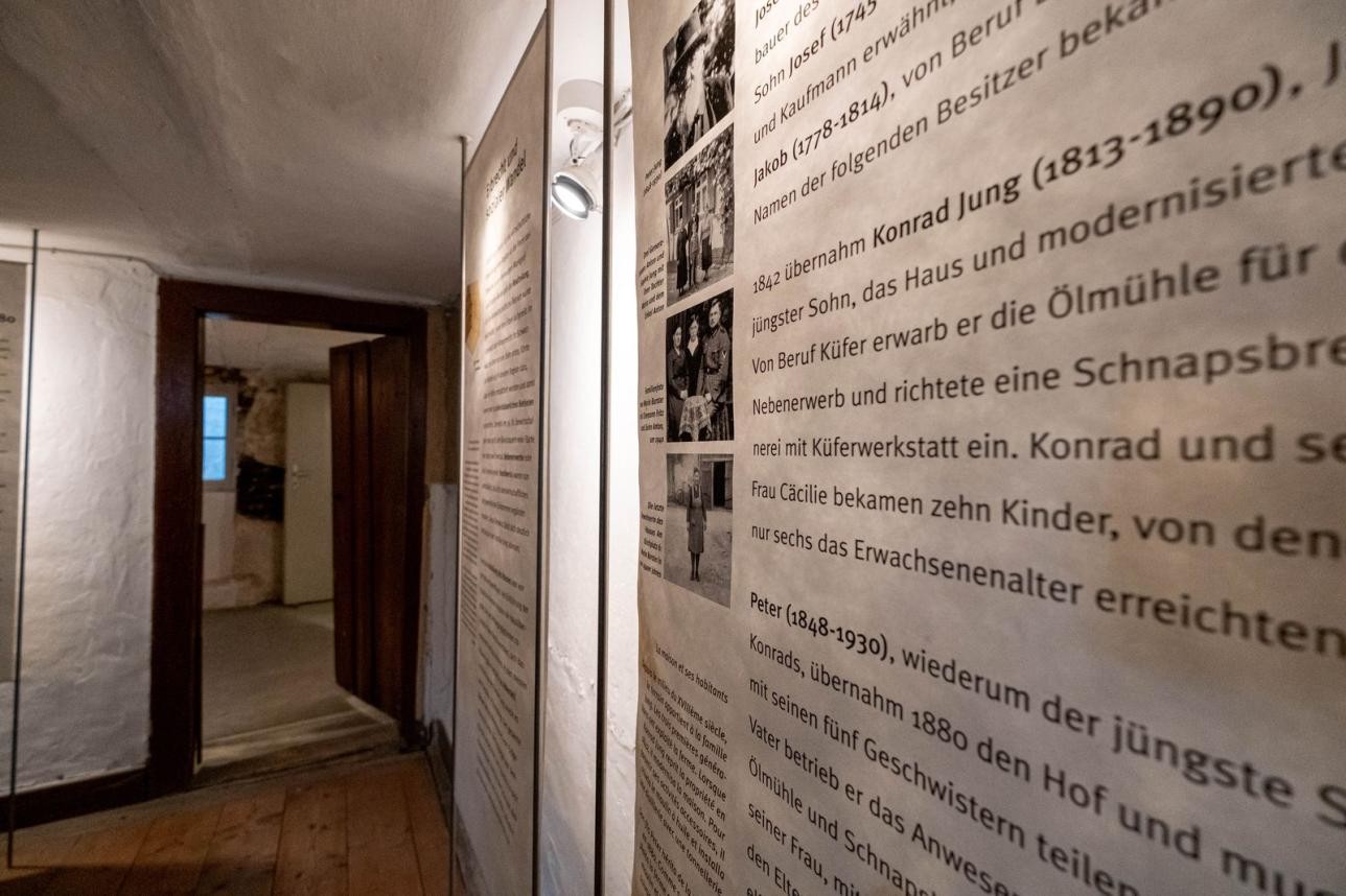 1994 öffnete das Riedmuseum Rastatt seine Pforten erstmals für Besucher, Foto: Oliver Hurst. Wandtafel im Riedmuseum Rastatt