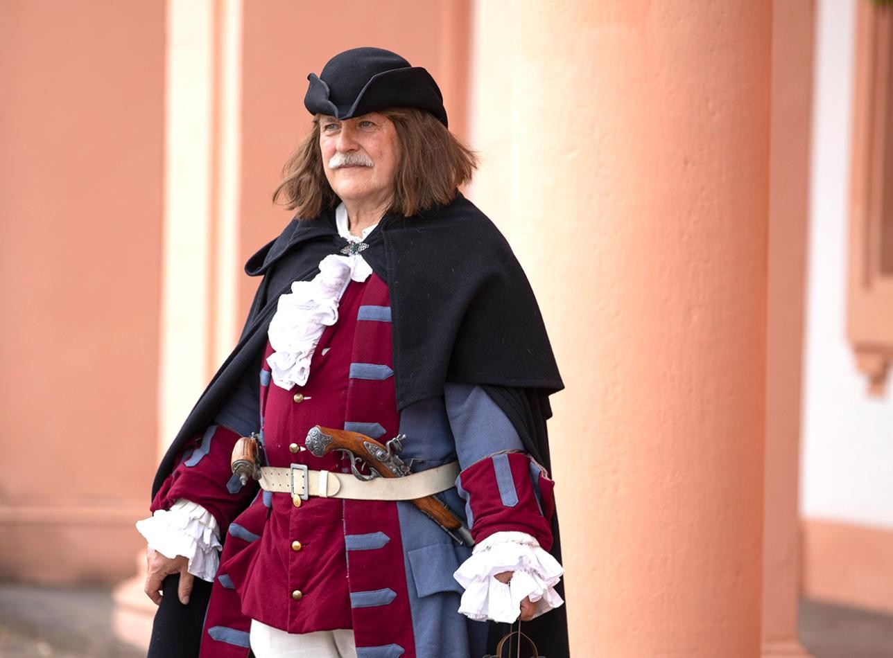 Nachtwächterführung. Foto: Ulrike Klumpp Nachtwächter bei der Nachtwächterführung in Rastatt